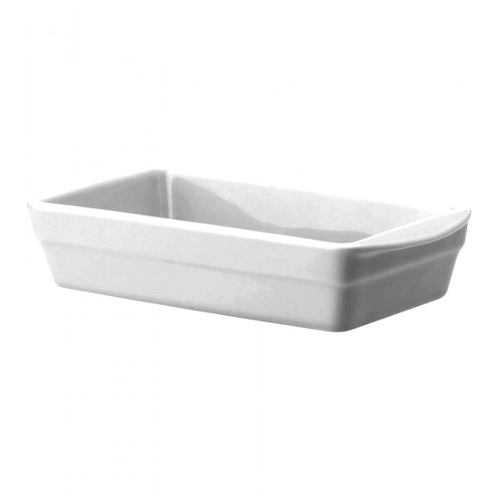 Forma 25cm 900ML Refratário Retangular Com Alça Porcelana Schmidt